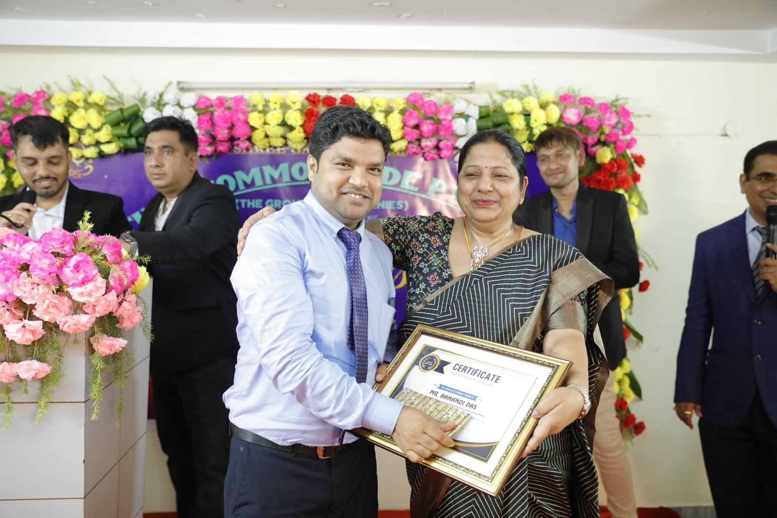 The Iron Pillar Award, awarded to Mr. Anandi Das by our Chairperson.