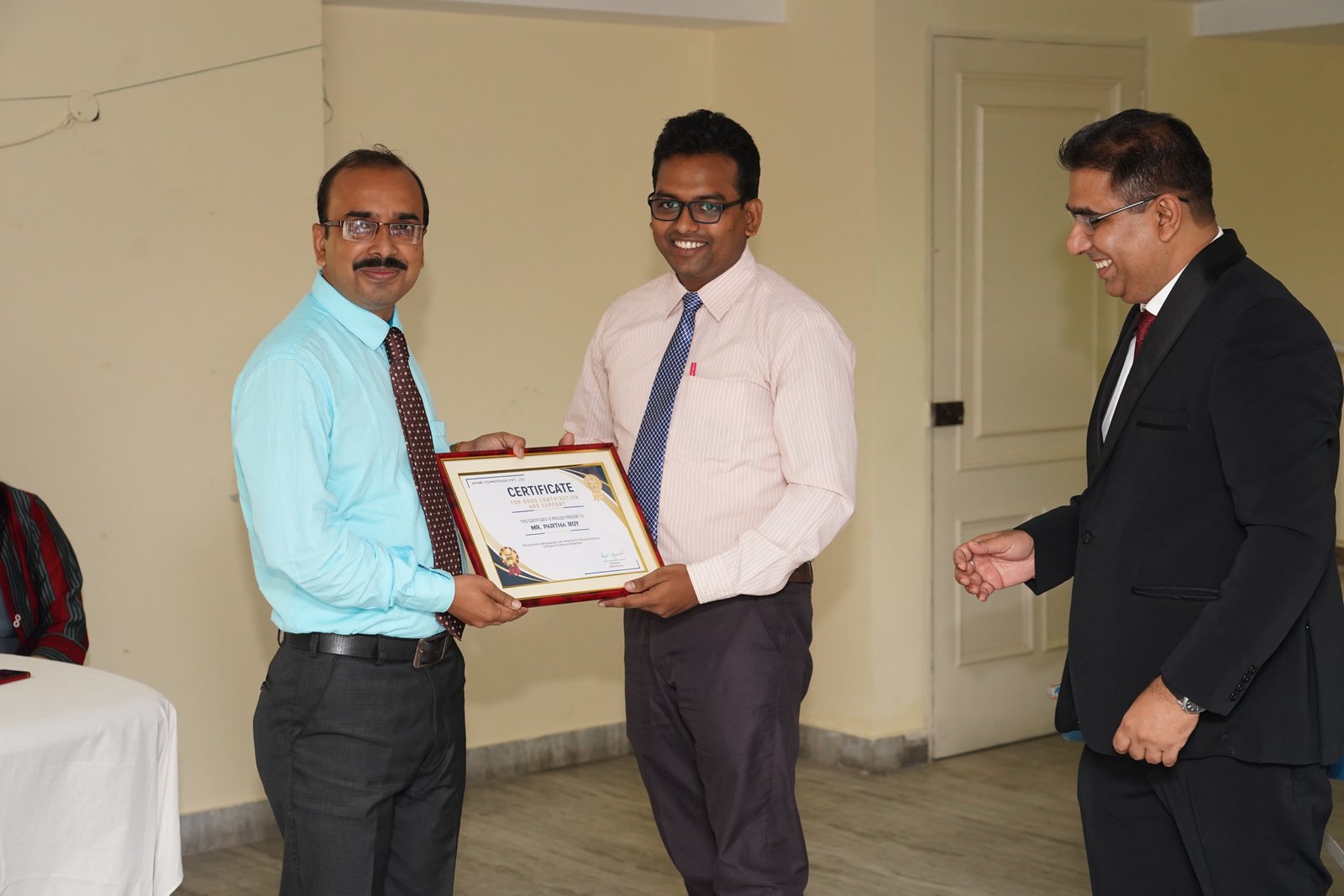 Partho Roy Awarded for Software Implementation by Swarup Mondal 						   
