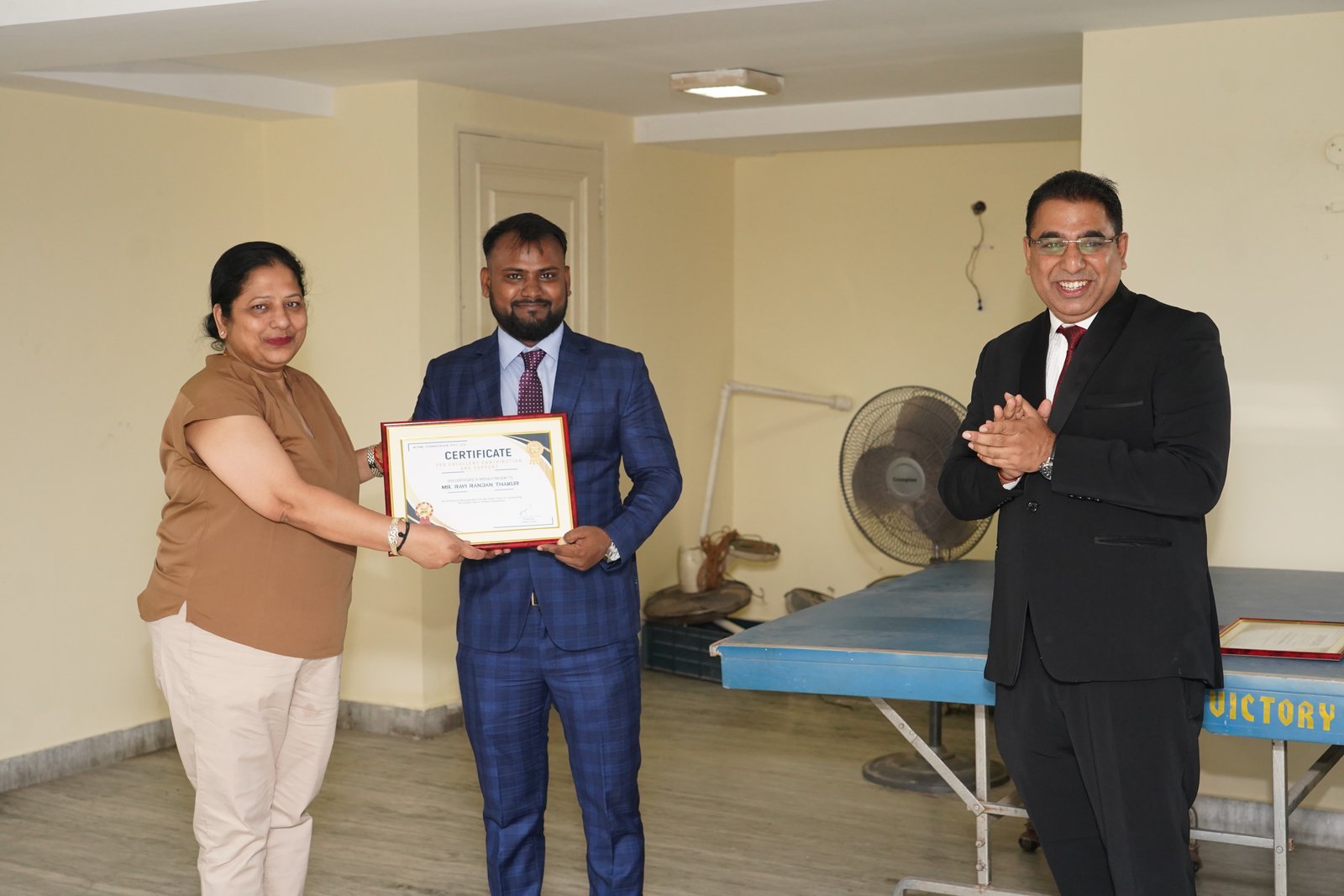  Ravi Ranjan Thakur Awarded for Software Implementation by Chairperson